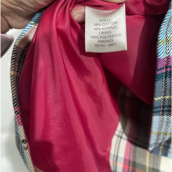 Christopher & Banks multi color plaid long jacket - Picture 6 of 6